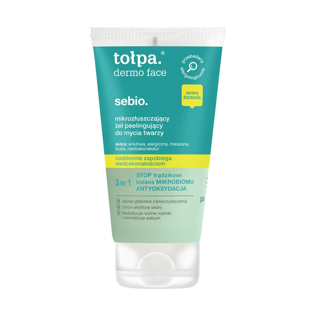 Очищувальний гель для обличчя Tolpa Dermo Face Sebio Micro Exfoliating Facial Cleansing Gel, 150 мл